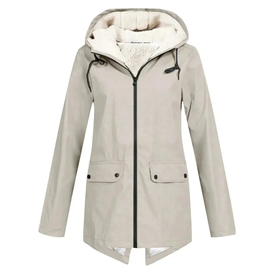 Mune | Waterproof Hat Trench Coat with Fleece Lining