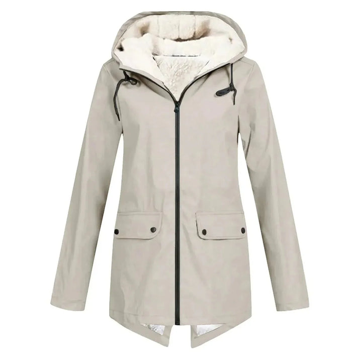 Mune | Waterproof Hat Trench Coat with Fleece Lining