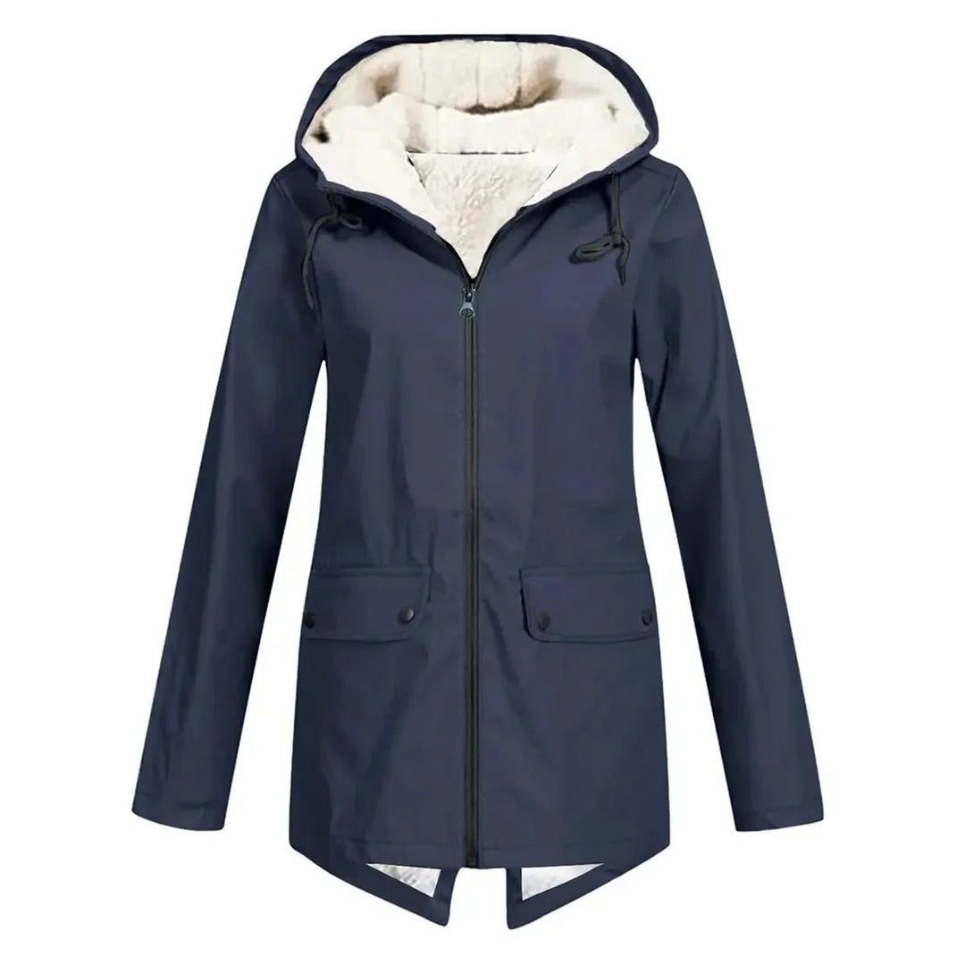 Mune | Waterproof Hat Trench Coat with Fleece Lining