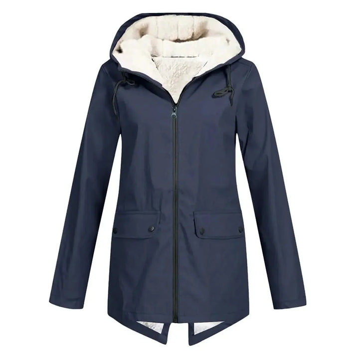Mune | Waterproof Hat Trench Coat with Fleece Lining