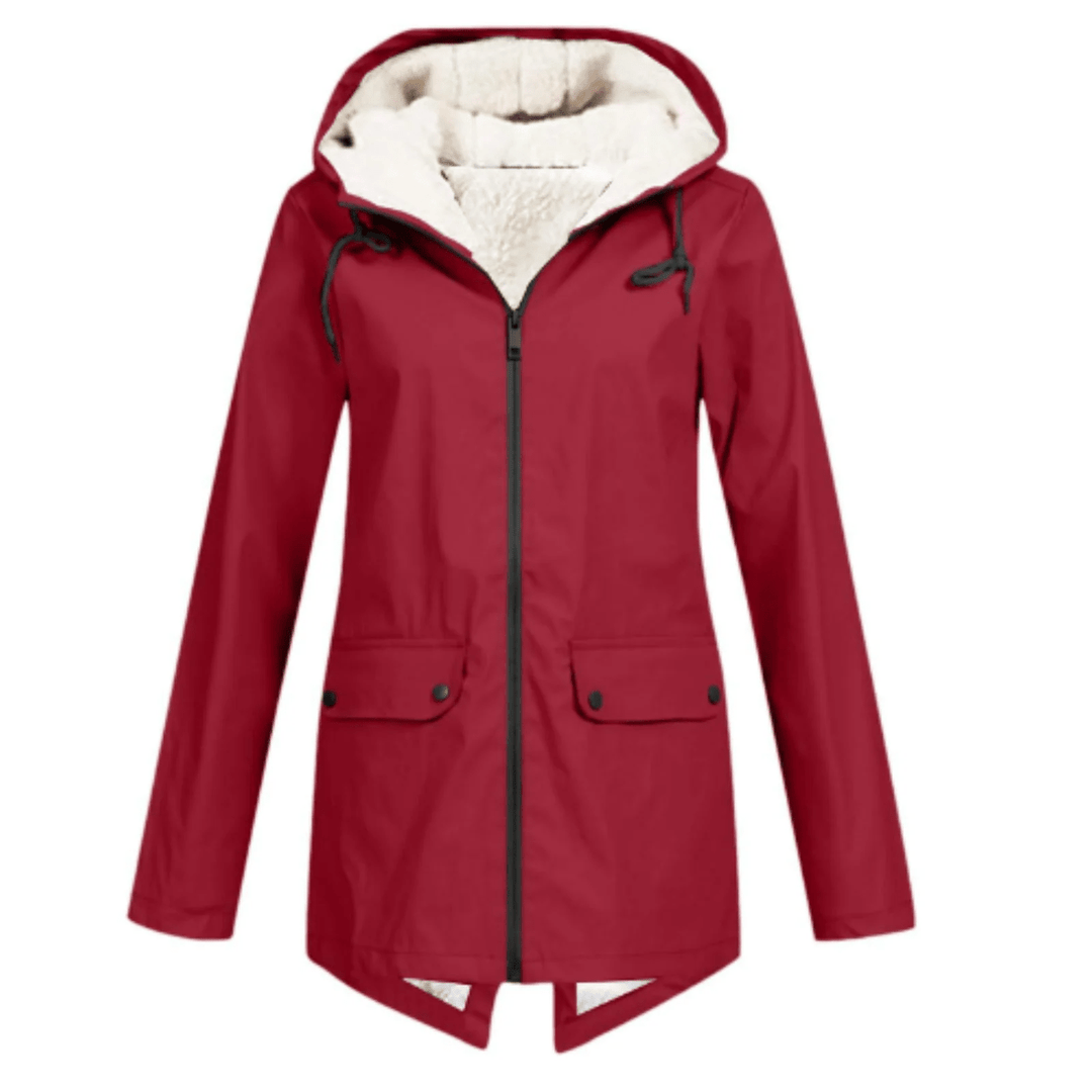 Mune | Waterproof Hat Trench Coat with Fleece Lining