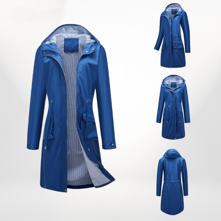Mune | Waterproof Over Knee Rain Trench Coat
