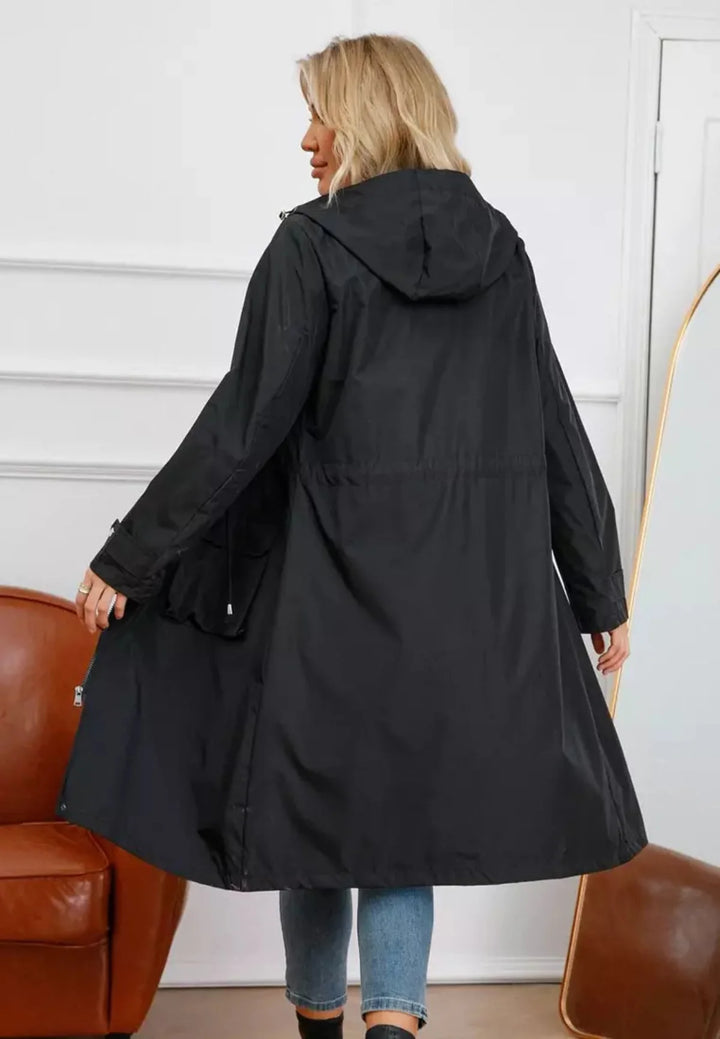 Mune | Waterproof Over Knee Rain Trench Coat