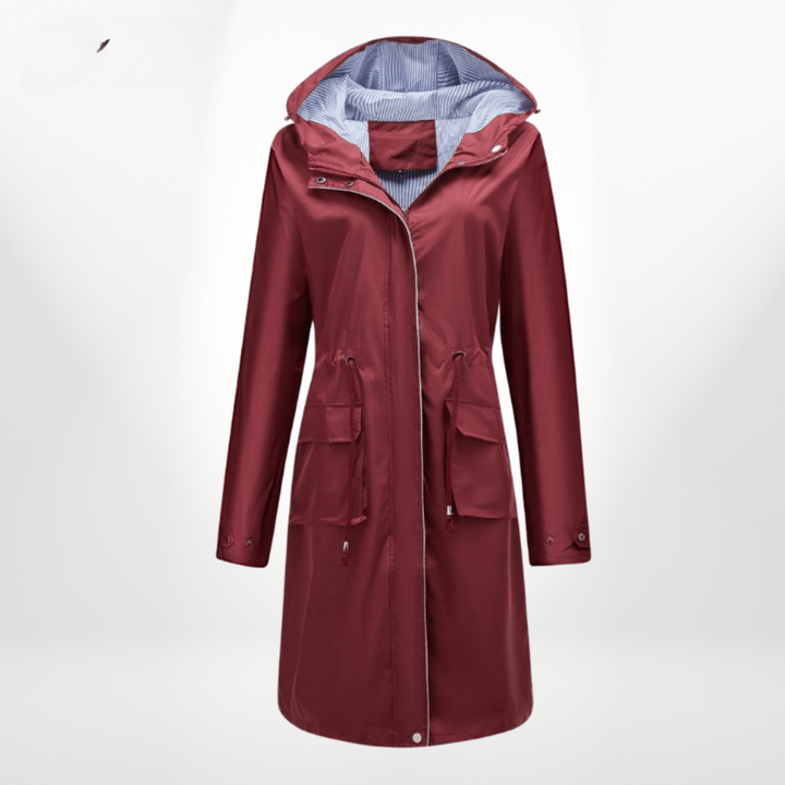 Mune | Waterproof Over Knee Rain Trench Coat