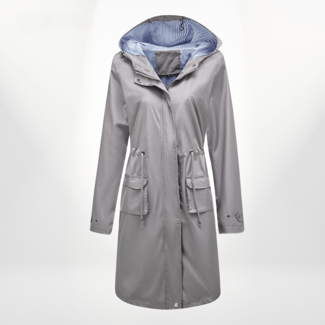 Mune | Waterproof Over Knee Rain Trench Coat