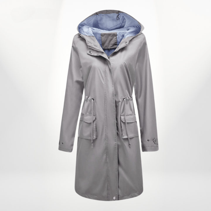 Mune | Waterproof Over Knee Rain Trench Coat