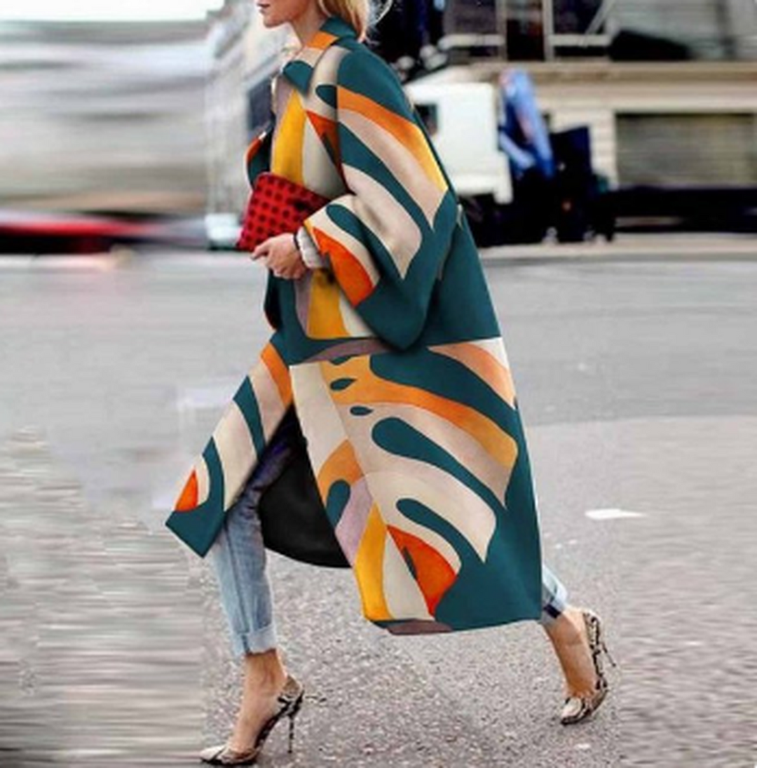 Mune | Waterproof Printed Women's Coat with Long Sleeves