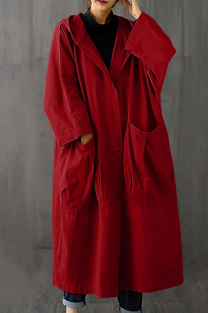 Mune | Oversized Windbreaker In Burgundy