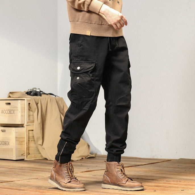 Mune | Cargo pants with cuffs - Comfortable joggers with side pockets in urban style