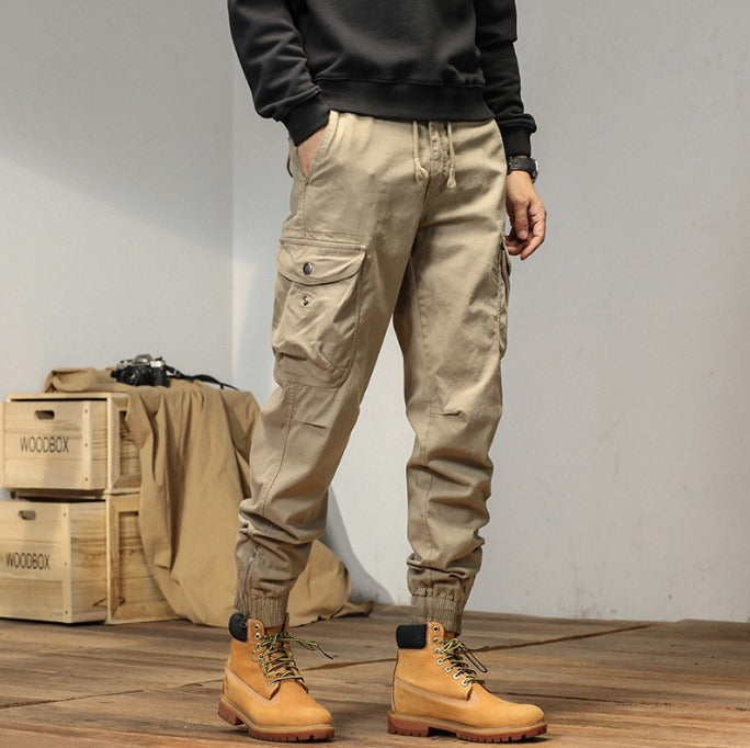 Mune | Cargo pants with cuffs - Comfortable joggers with side pockets in urban style