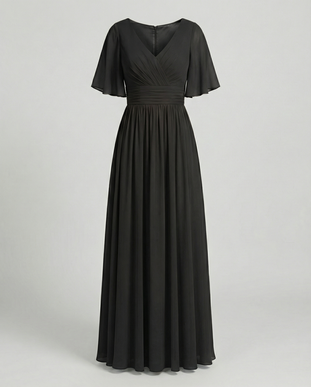 Mune Fashion | Dress Flowing V-Neck Chiffon Dress for Women
