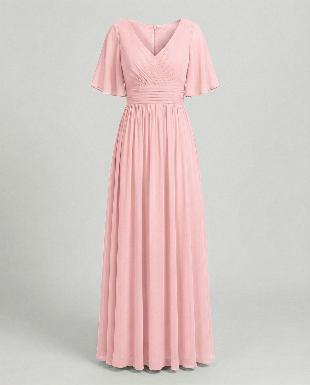 Mune Fashion | Dress Flowing V-Neck Chiffon Dress for Women