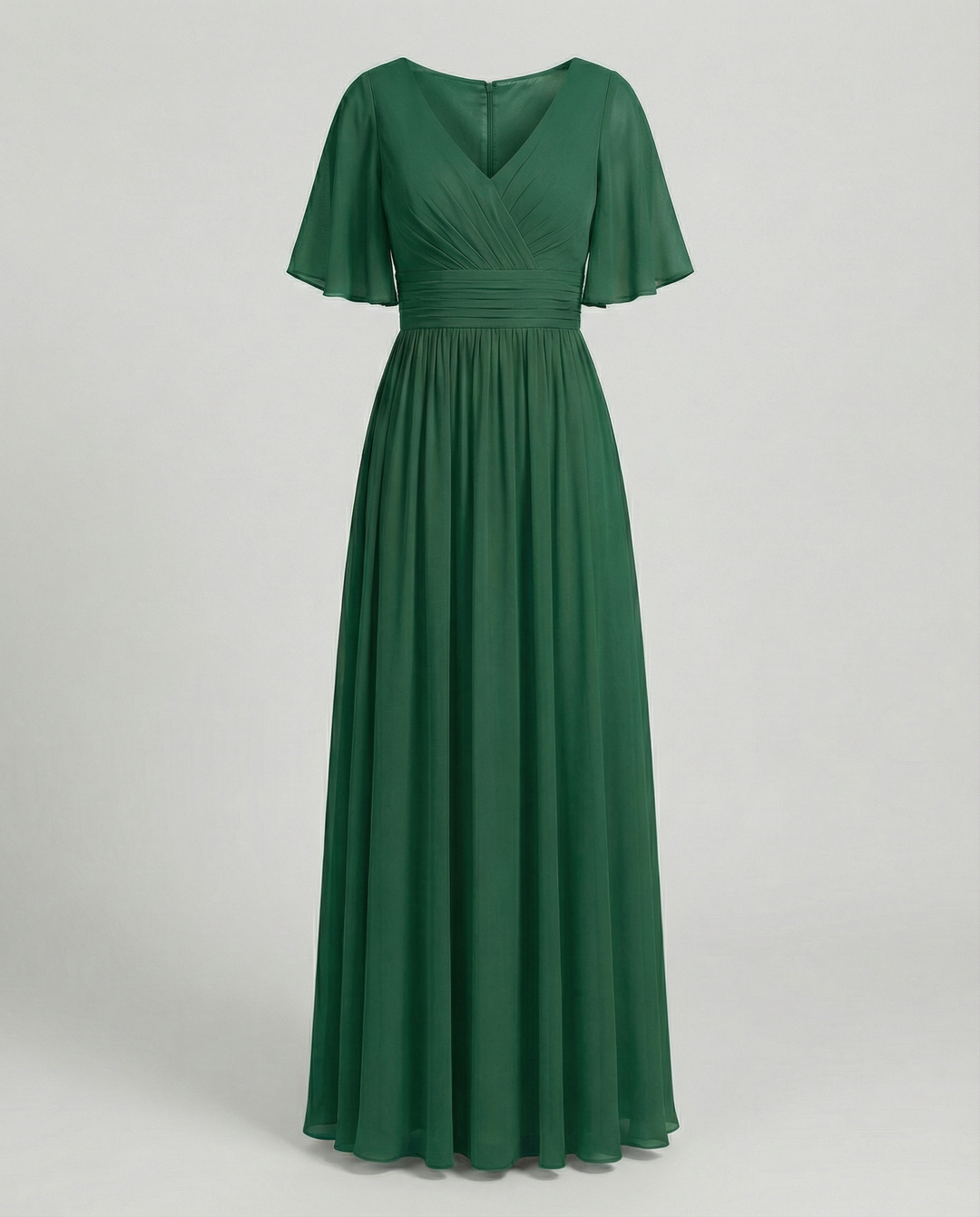 Mune Fashion | Dress Flowing V-Neck Chiffon Dress for Women