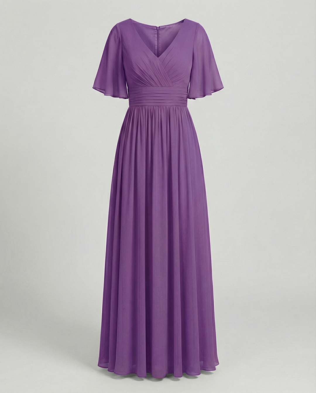Mune Fashion | Dress Flowing V-Neck Chiffon Dress for Women
