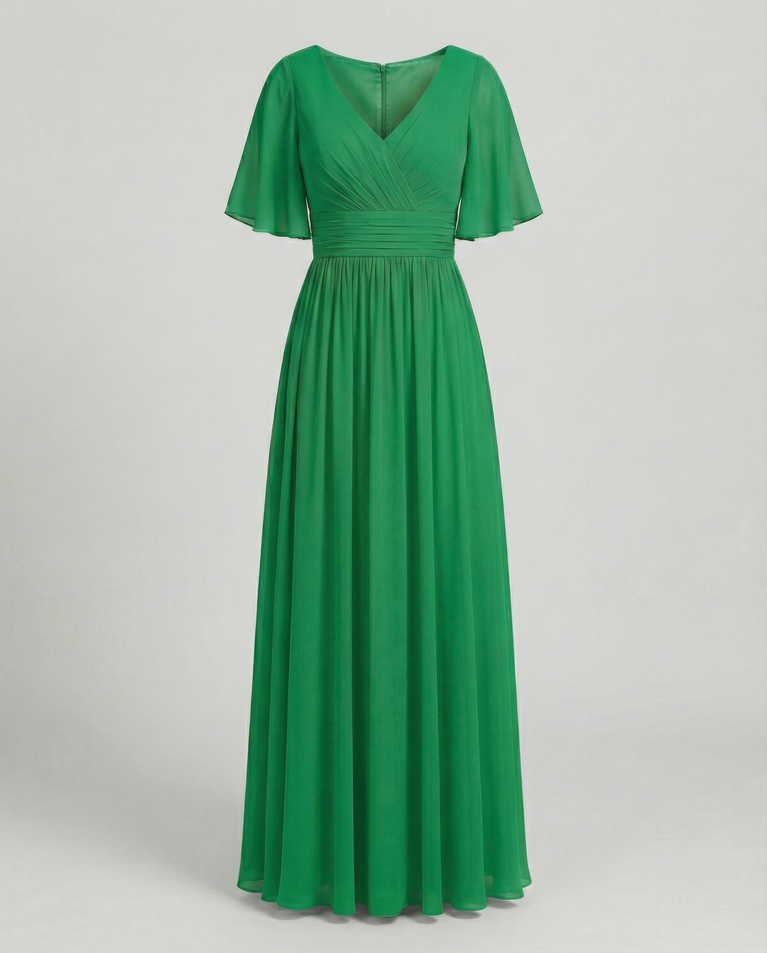 Mune Fashion | Dress Flowing V-Neck Chiffon Dress for Women