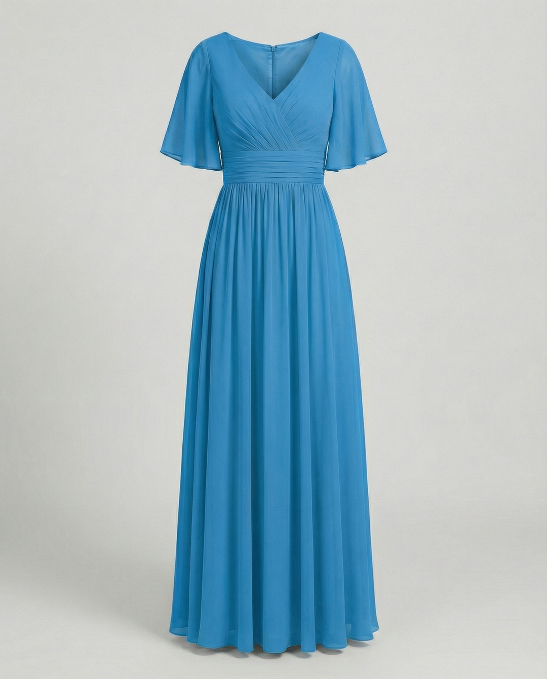 Mune Fashion | Dress Flowing V-Neck Chiffon Dress for Women
