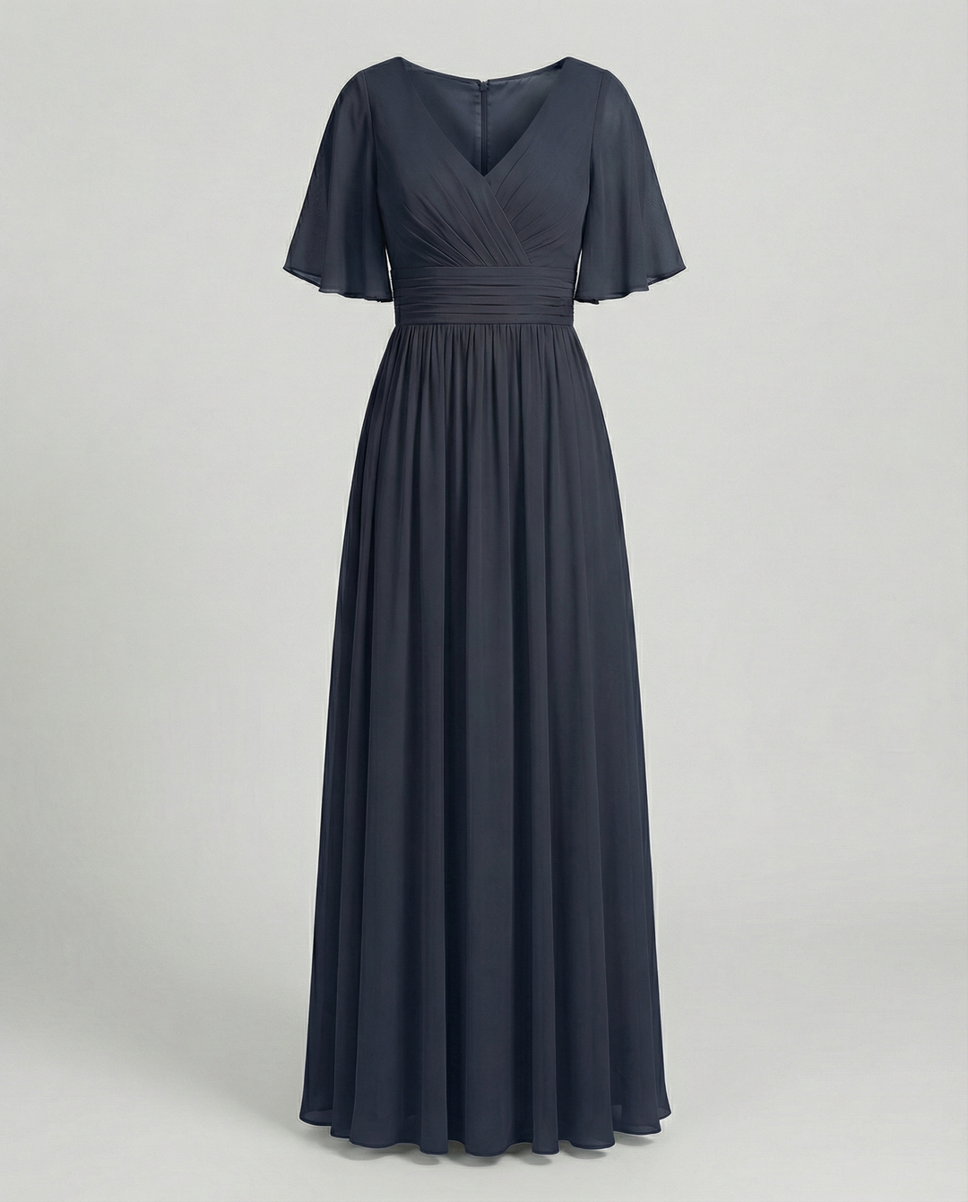 Mune Fashion | Dress Flowing V-Neck Chiffon Dress for Women