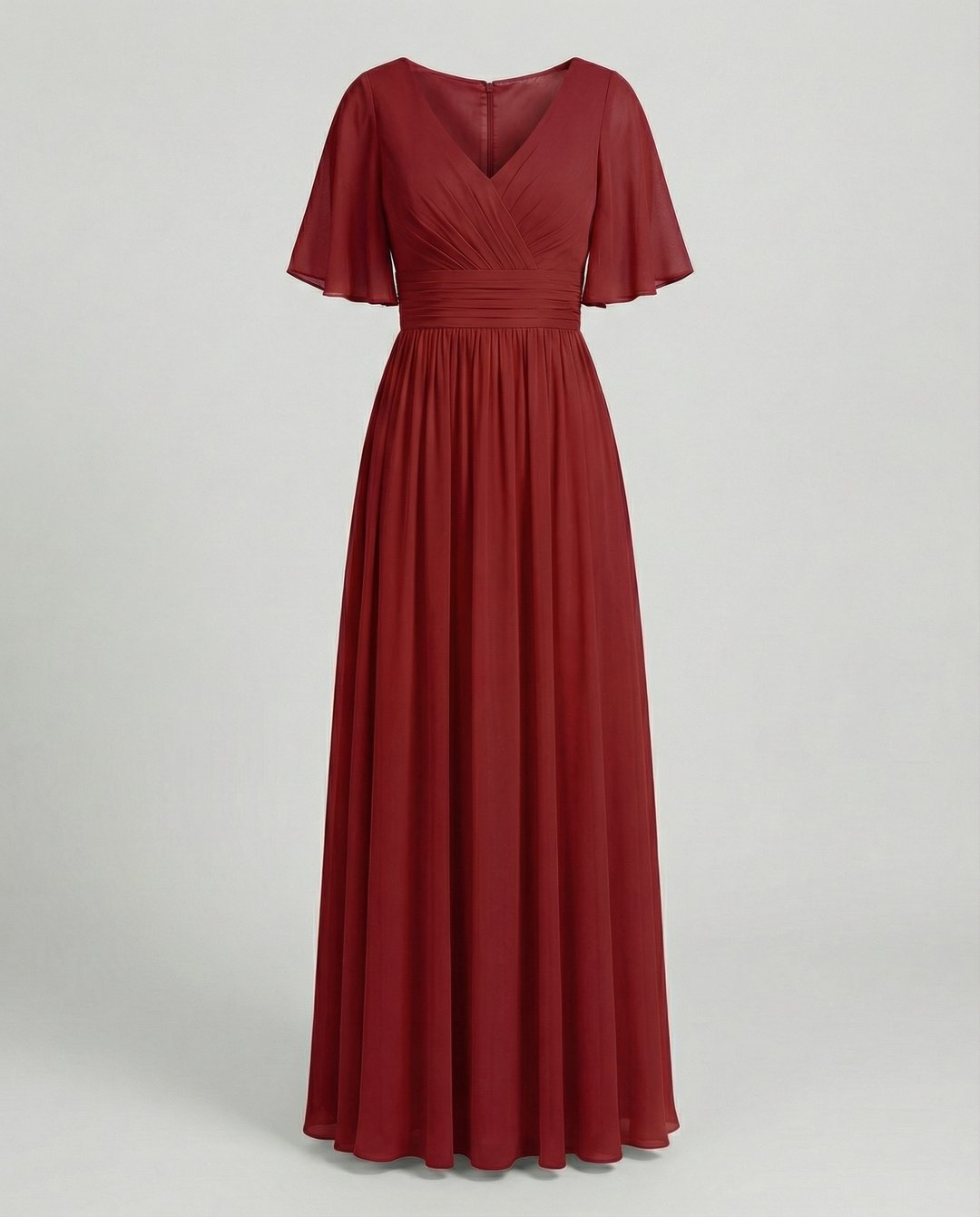 Mune Fashion | Dress Flowing V-Neck Chiffon Dress for Women