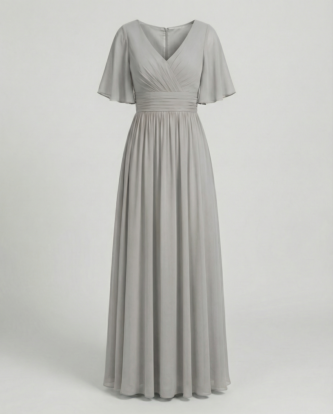 Mune Fashion | Dress Flowing V-Neck Chiffon Dress for Women