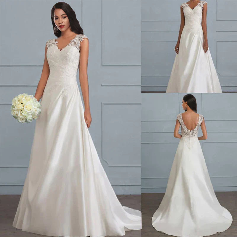 Bride dress made of lace