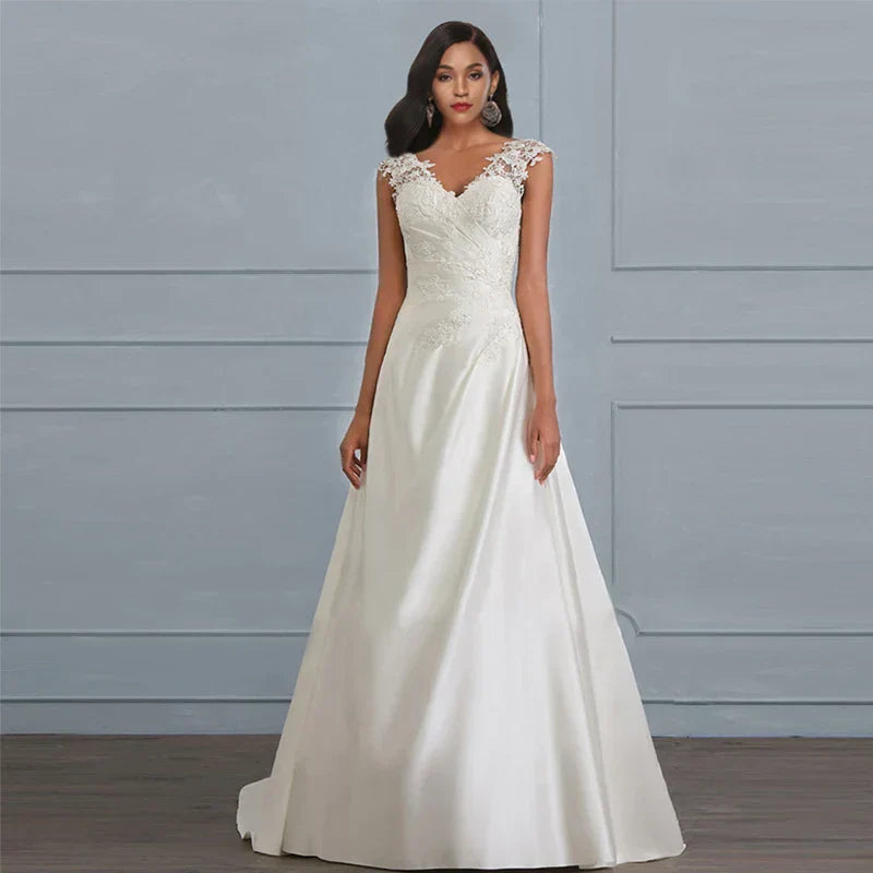 Bride dress made of lace