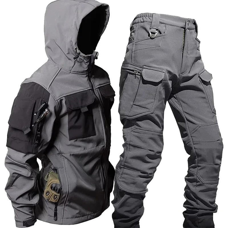 Mune | Outdoor Men's Cargo Set waterproof and windproof with hood for hiking and daily use