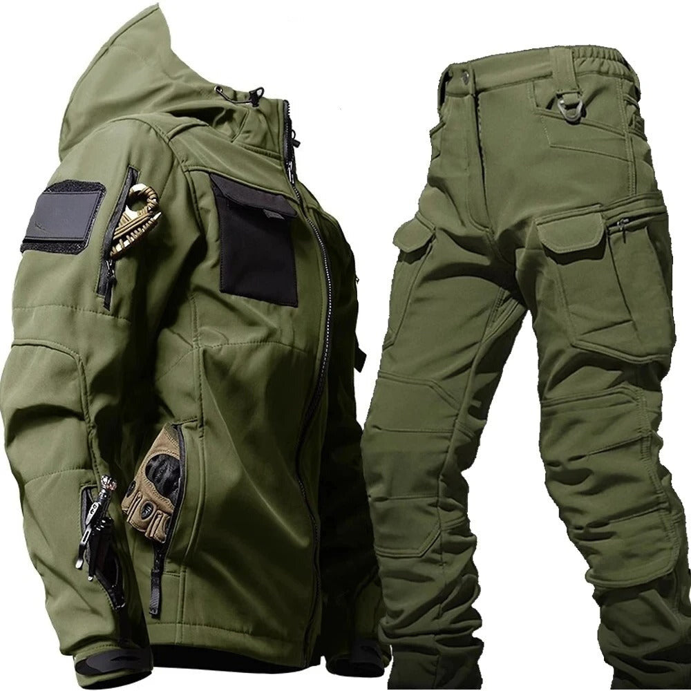 Mune | Outdoor Men's Cargo Set waterproof and windproof with hood for hiking and daily use