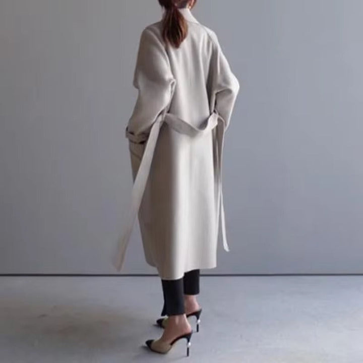 Mune | Longer Wool Coat with Buttons