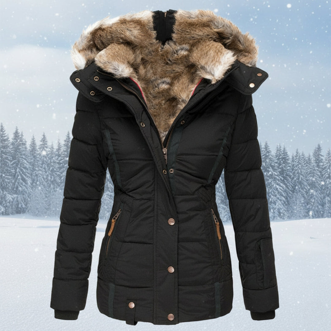 Mune | Parka Women - Quilted Puffer Jacket with Faux Fur Hood