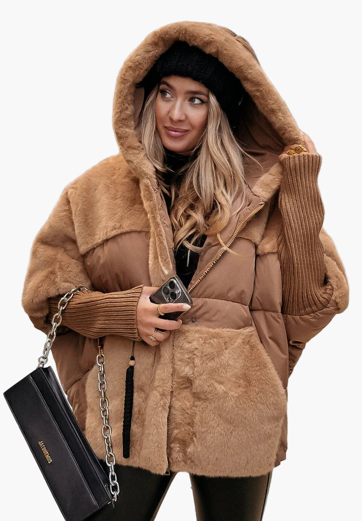 Mune | Women's winter coat with hood and teddy padded design