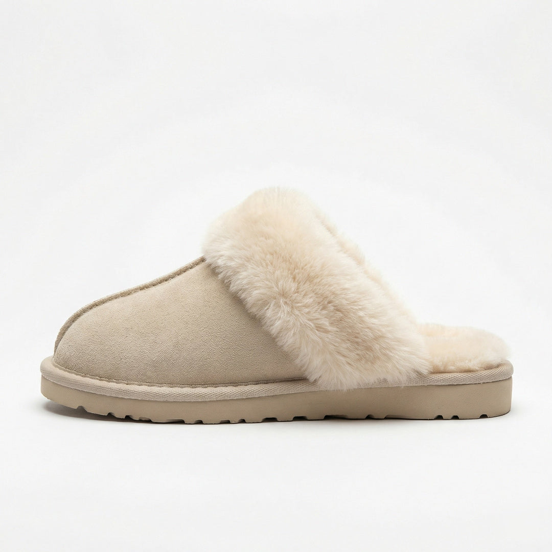 Clogs - Women's Retro Suede Slip-On Mule Mune Fashion