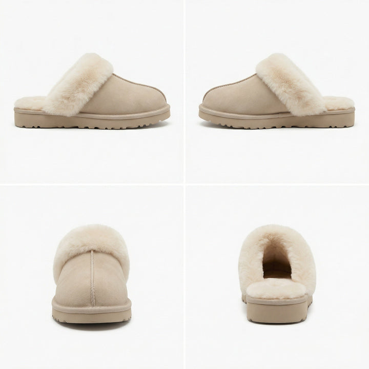 Clogs - Women's Retro Suede Slip-On Mule Mune Fashion