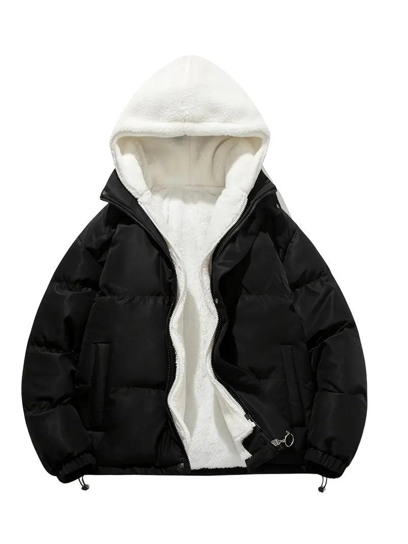 Mune | Women's Winter Puffer Jacket with Warm Sherpa Lining and Hood