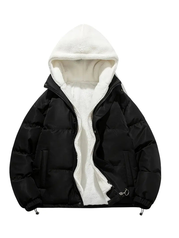 Mune | Women's Winter Puffer Jacket with Warm Sherpa Lining and Hood