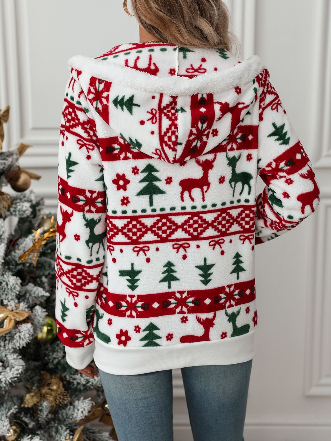 Mune | Christmas Hoodie Women Knitted Reindeer Sweater