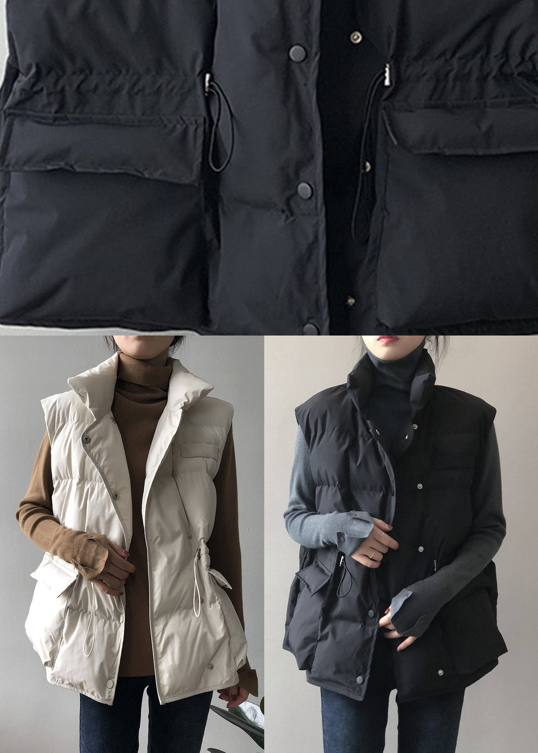 Mune | Women's Quilted Sleeveless Down Vest with Button Closure