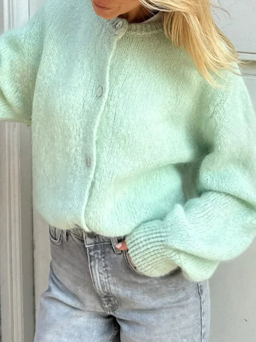 Mune | Y2K Button Closure Knit Casual Soft Cardigan Jacket