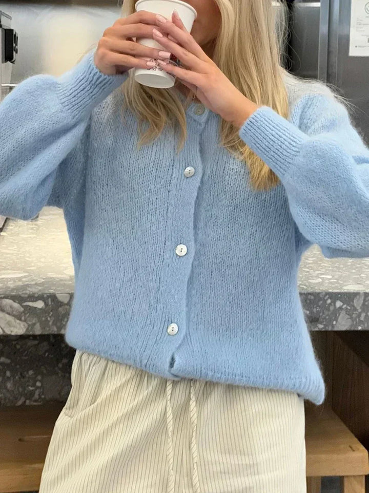 Mune | Y2K Button Closure Knit Casual Soft Cardigan Jacket
