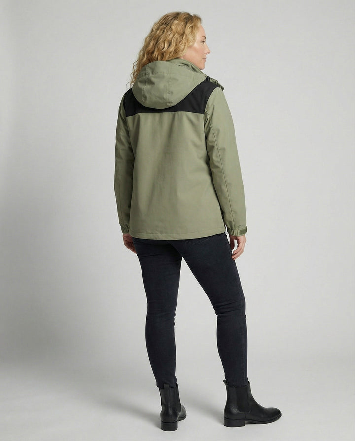 Warm women's winter jacket fleece