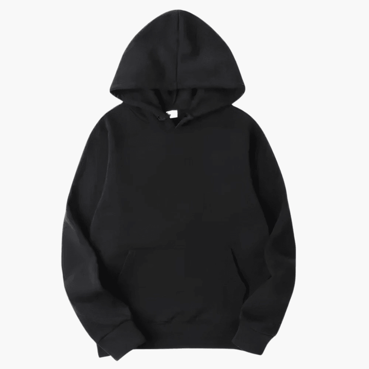 Men’s Simple Solid Long Sleeve Hoodie