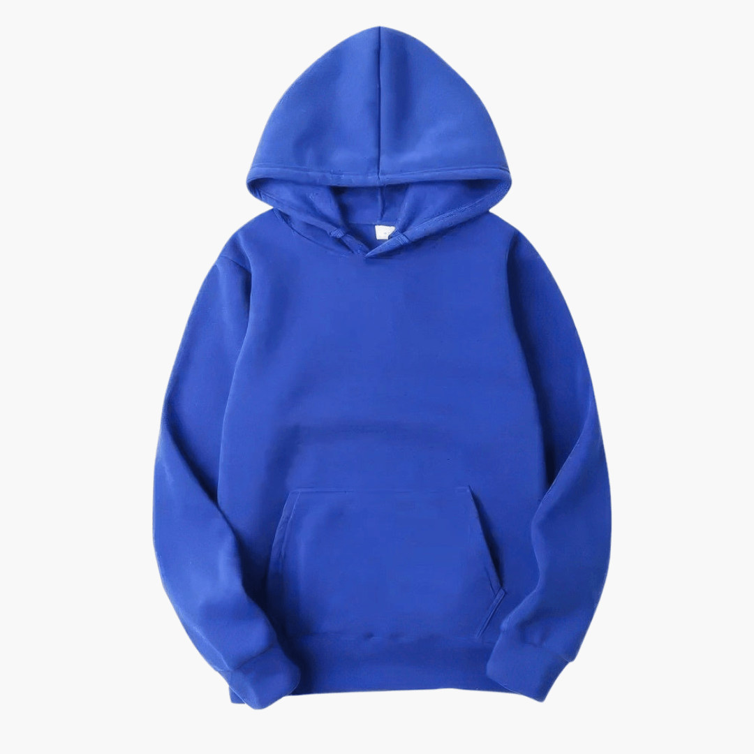 Men’s Simple Solid Long Sleeve Hoodie