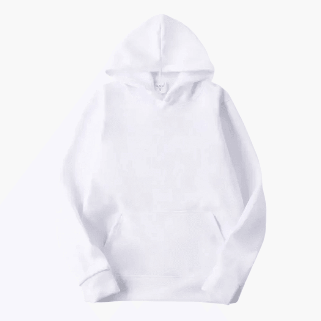 Men’s Simple Solid Long Sleeve Hoodie