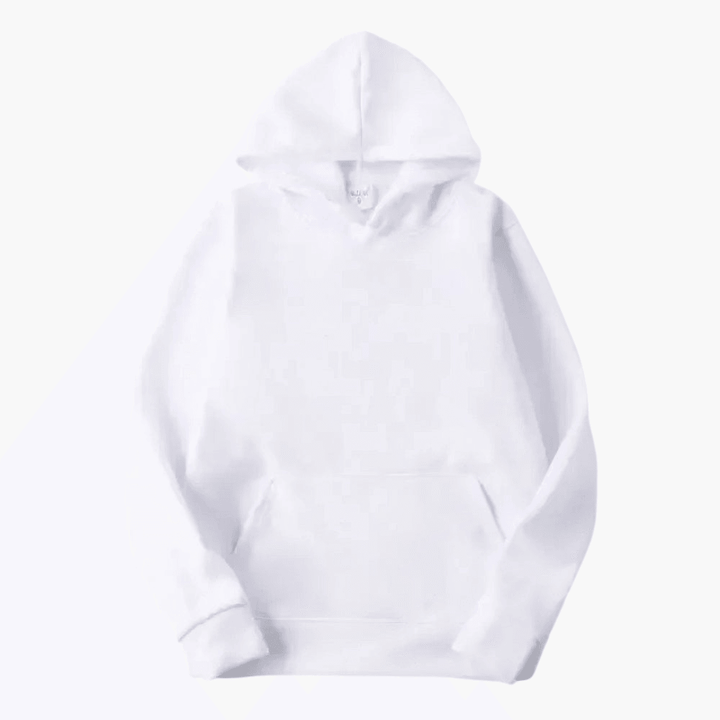 Men’s Simple Solid Long Sleeve Hoodie