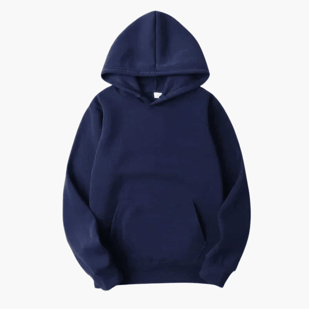Men’s Simple Solid Long Sleeve Hoodie
