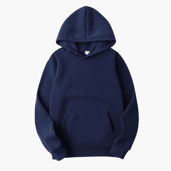 Men’s Simple Solid Long Sleeve Hoodie