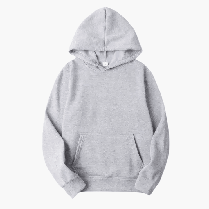 Men’s Simple Solid Long Sleeve Hoodie