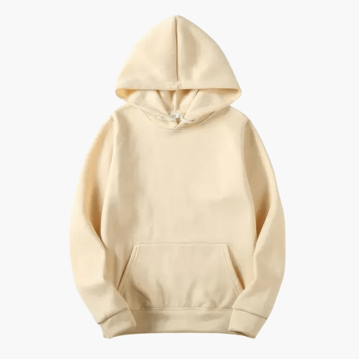 Men’s Simple Solid Long Sleeve Hoodie