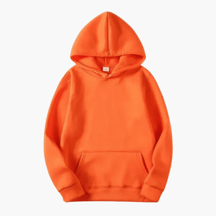 Men’s Simple Solid Long Sleeve Hoodie