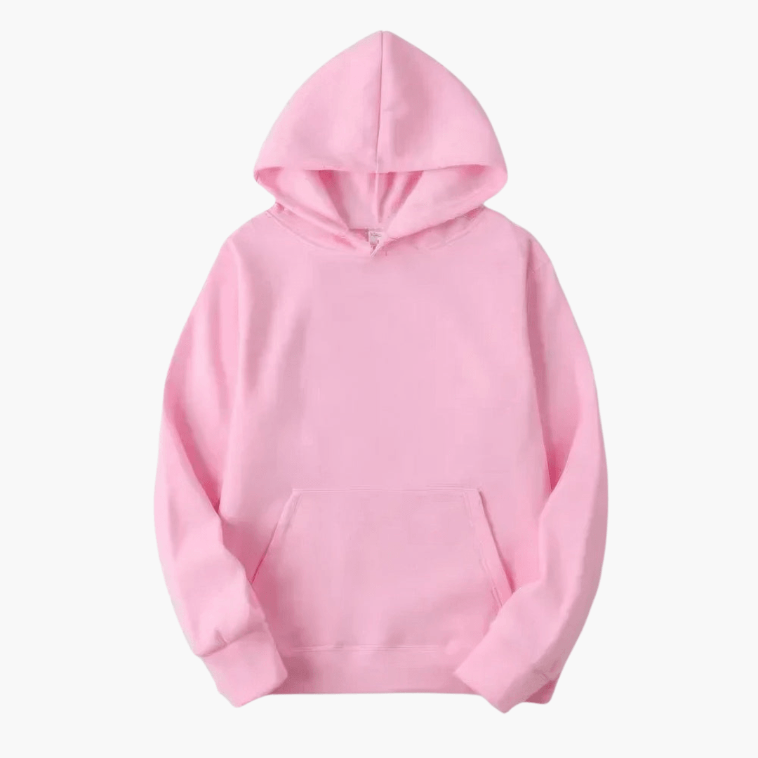 Men’s Simple Solid Long Sleeve Hoodie