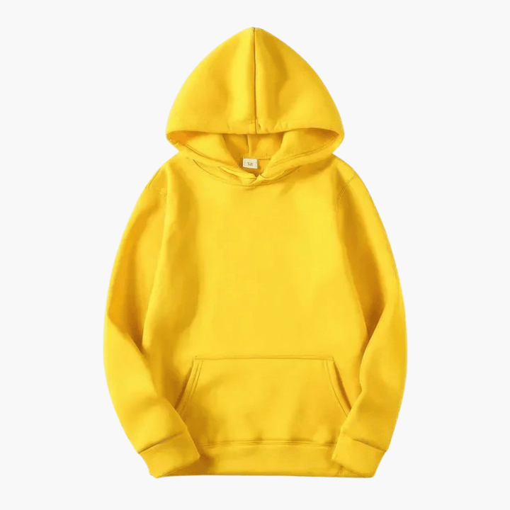 Men’s Simple Solid Long Sleeve Hoodie
